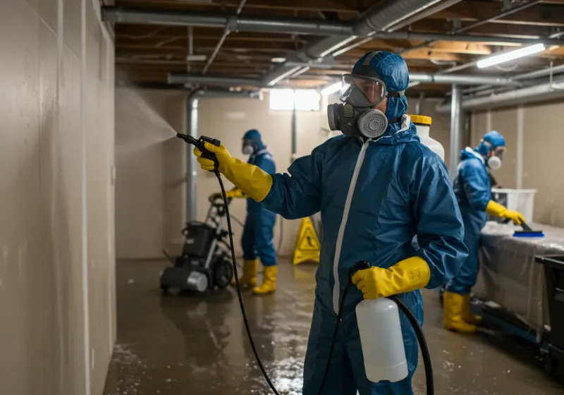 Basement Sanitization and Antimicrobial Treatment process in Tom Green County, TX